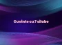 cuvinte cu 7 silabe