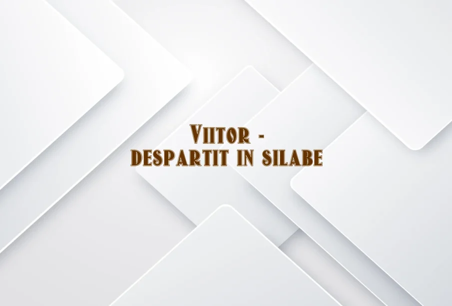 viitor despartit in silabe