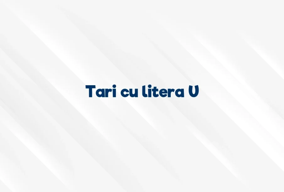 tari cu litera u
