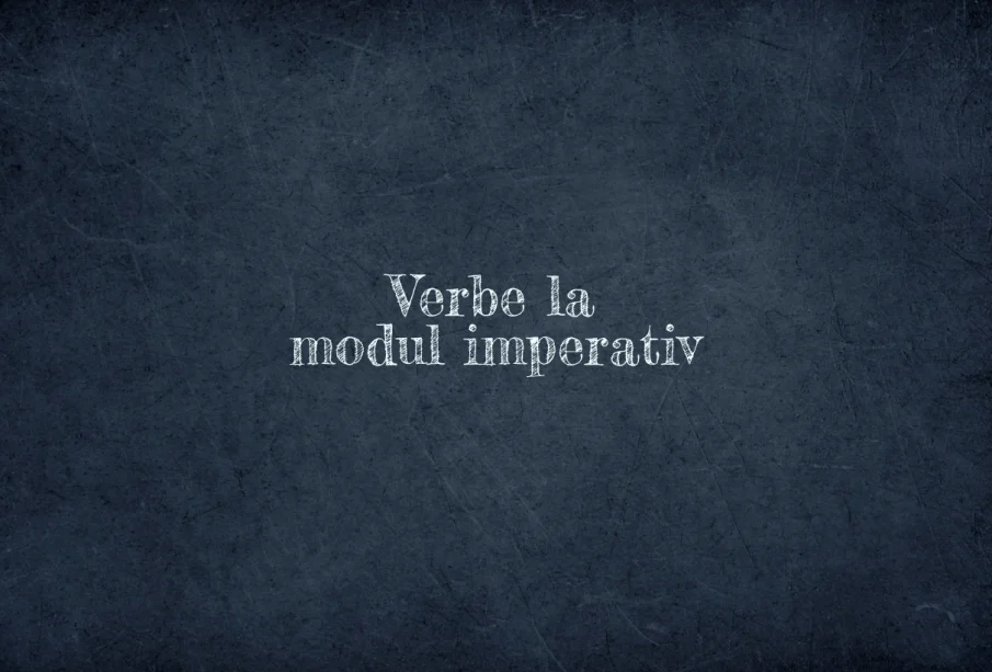 verbe la modul imperativ