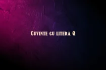 cuvinte cu litera q