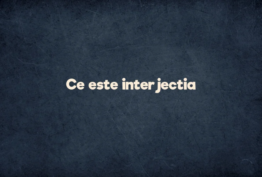 ce este interjectia