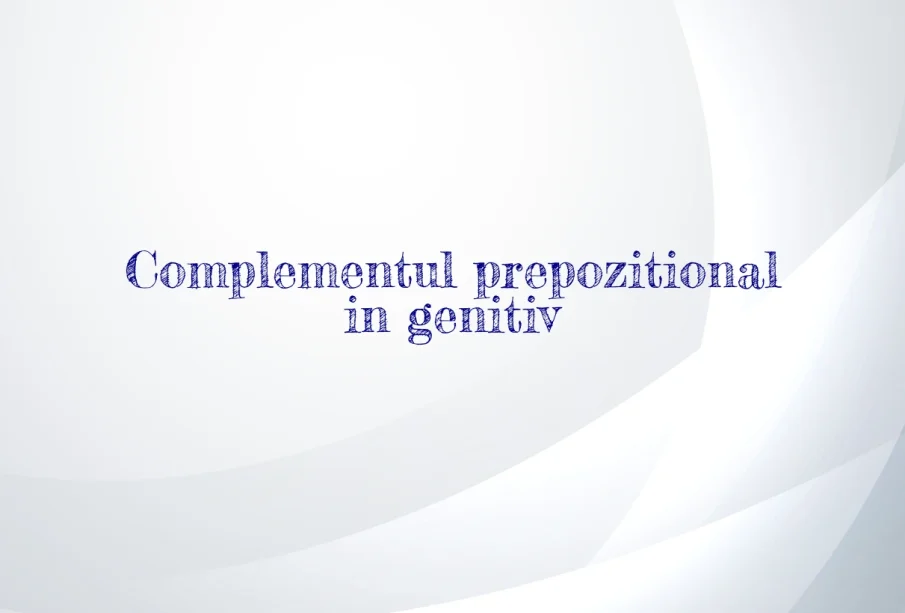 complement prepozitional in genitiv