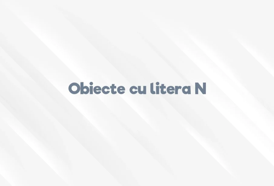 obiecte cu litera n