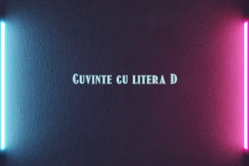 cuvinte cu litera d